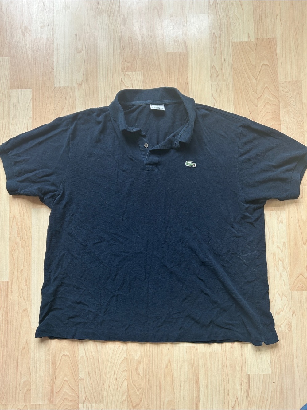 Lacoste Men's Dark Navy Polo with Embroidered Croc XL or xxl size 7